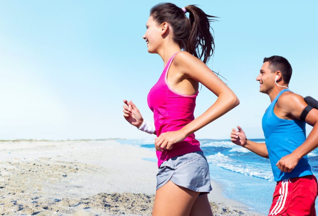 healthy young woman making sure she is hydrated