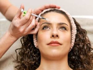 Women getting anti-age filler to illustrate Botox and filler treatments